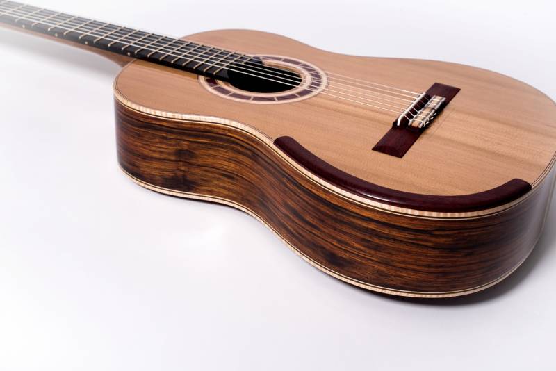 Padauk Classical Guitar Bridge