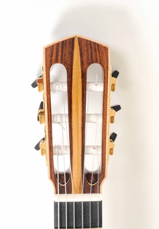 Tiger Maple Binding on Headstock