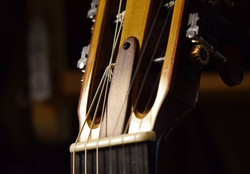 Truss rod cover for the 2 way adjustable truss for longterm adjustability of neck relief.