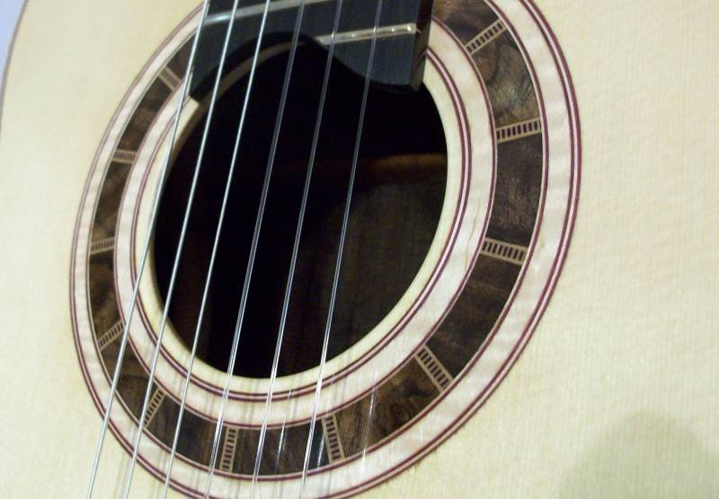 The segmented design using a walnut burl