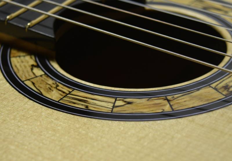 Guitar Rosette No. 50 Segmented, spalted chesnut oak inner ring